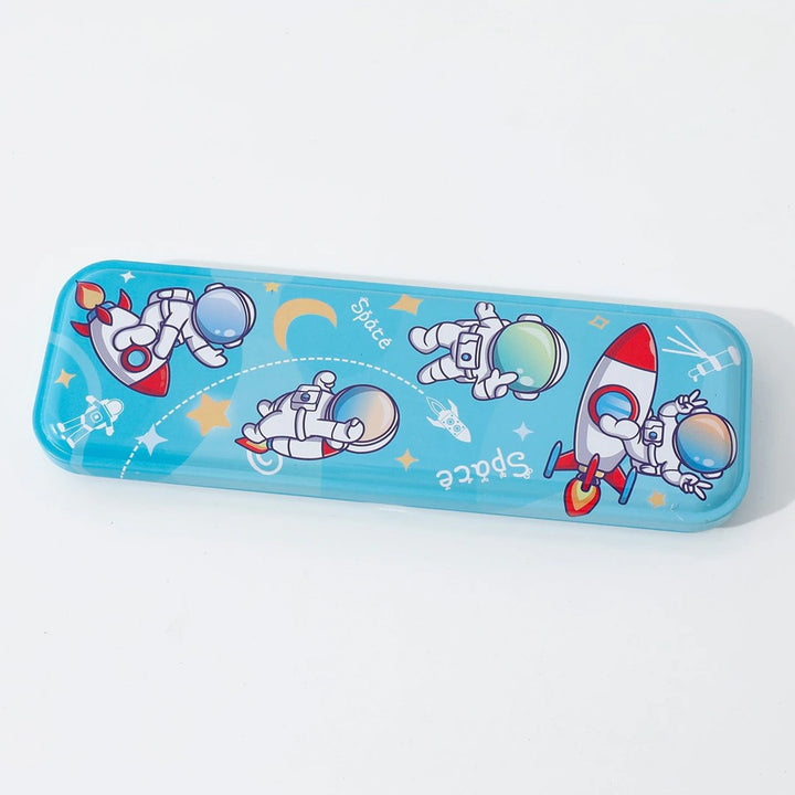 Fab N Funky Stylish Astronaut Kids Stationery Set Light 12pcs (Blue)