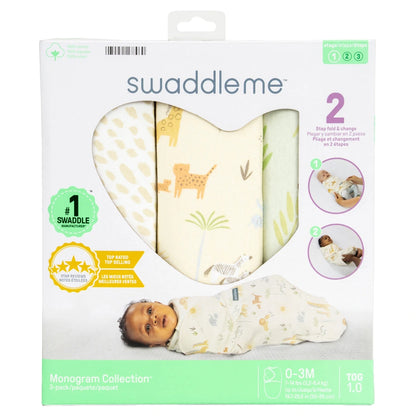Ingenuity SwaddleMe Monogram Collection 0-3M (Safari Swaddle)