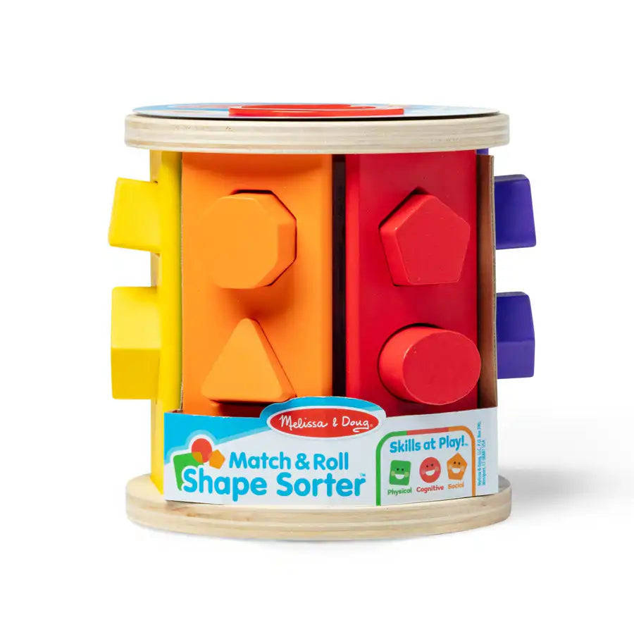 Melissa and Doug Match & Roll Shape Sorter
