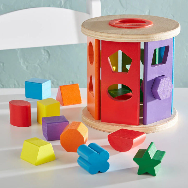 Melissa and Doug Match & Roll Shape Sorter
