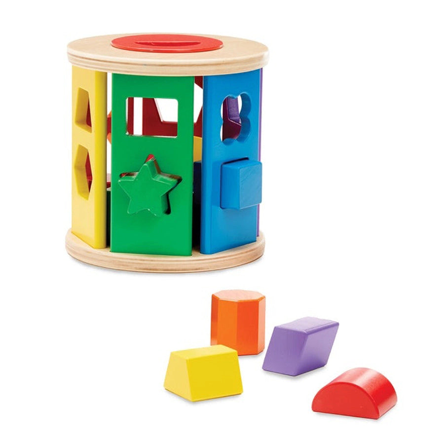 Melissa and Doug Match & Roll Shape Sorter
