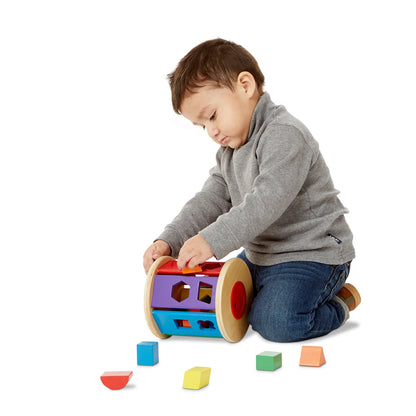 Melissa and Doug Match & Roll Shape Sorter
