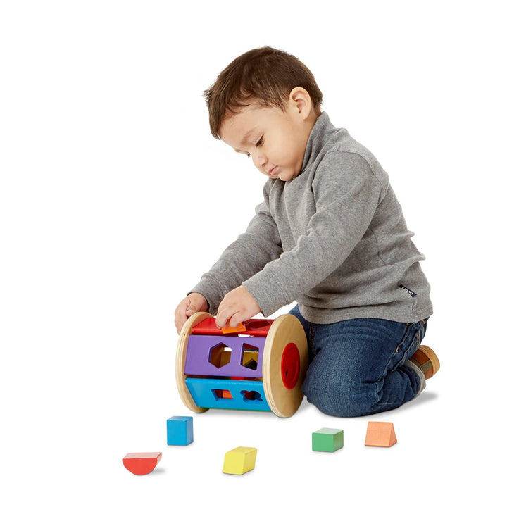 Melissa and Doug Match & Roll Shape Sorter
