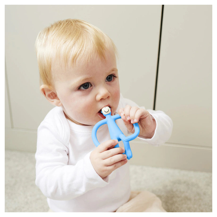 Matchstick Monkey Teething Toy (Light Blue)
