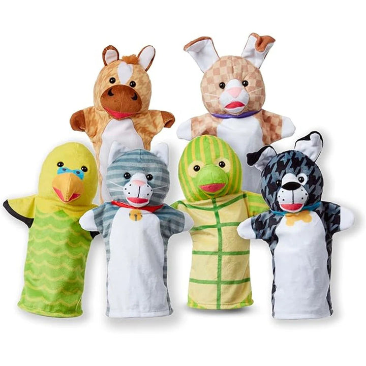Melissa and Doug Pet Buddies Hand Puppets (6 Pc)