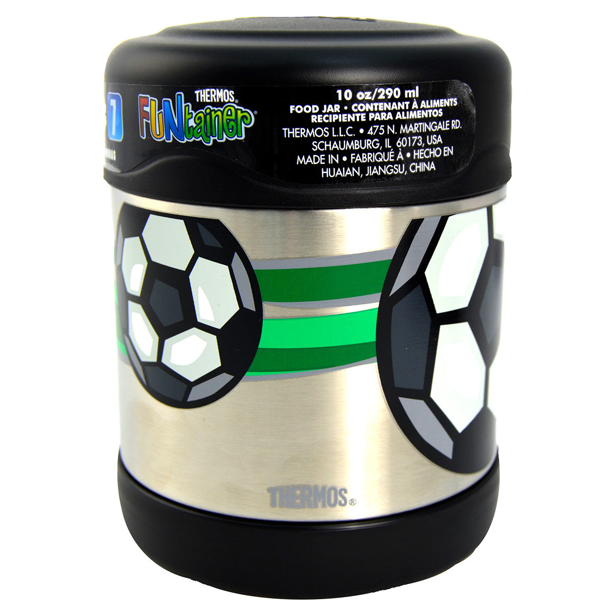 Thermos - Funtainer Stainless Steel Food Jar - Foot Ball (290 ml)