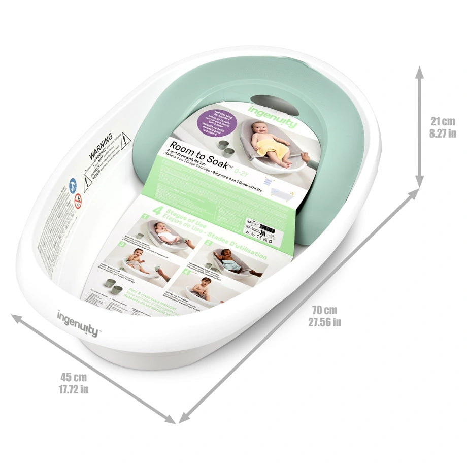 Ingenuity Room to Soak 4-in-1 Grow-with-Me Tub