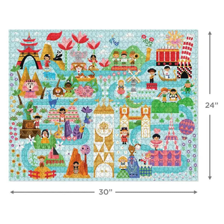 Hallmark Disney It’s a Small World Map 1000-Piece Jigsaw Puzzle