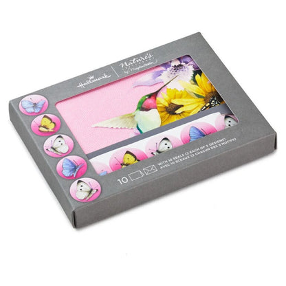 Hallmark Marjolein Bastin Hummingbird and Butterfly Blank Note Cards (Pack of 10)