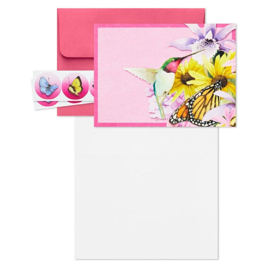 Hallmark Marjolein Bastin Hummingbird and Butterfly Blank Note Cards (Pack of 10)