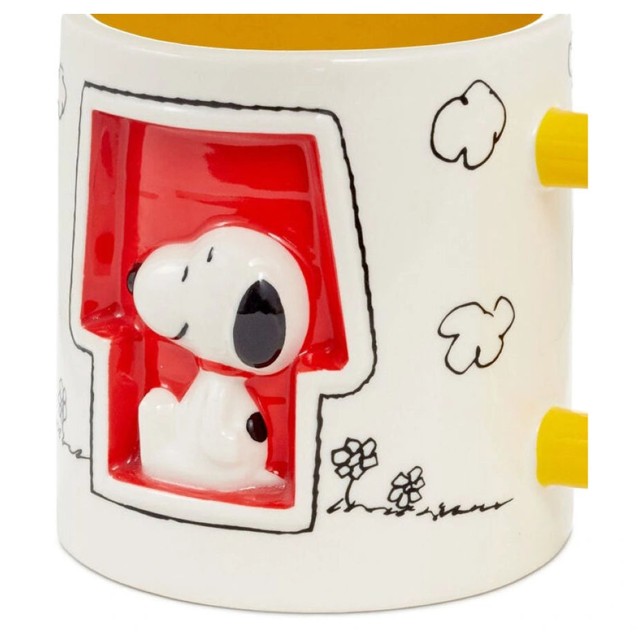 Hallmark Peanuts Snoopy Doghouse Sculpted Mug, (14.5 oz)