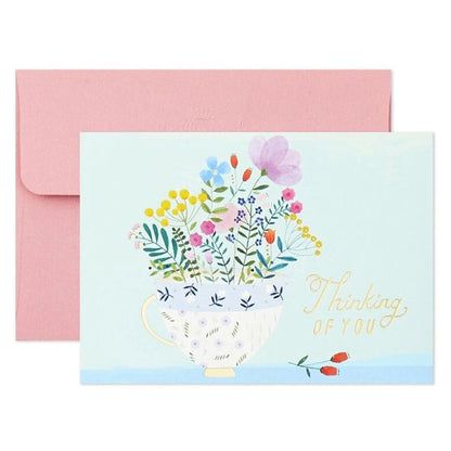Hallmark Whimsical Designs Assorted Note Cards with Caddy (Pack of 30)