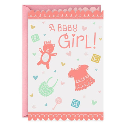 Hallmark New Baby Girl Greeting Card