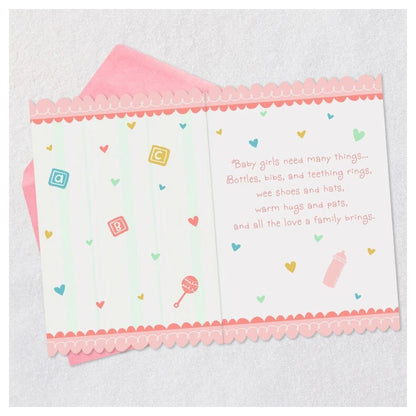 Hallmark New Baby Girl Greeting Card