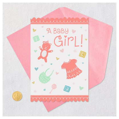 Hallmark New Baby Girl Greeting Card