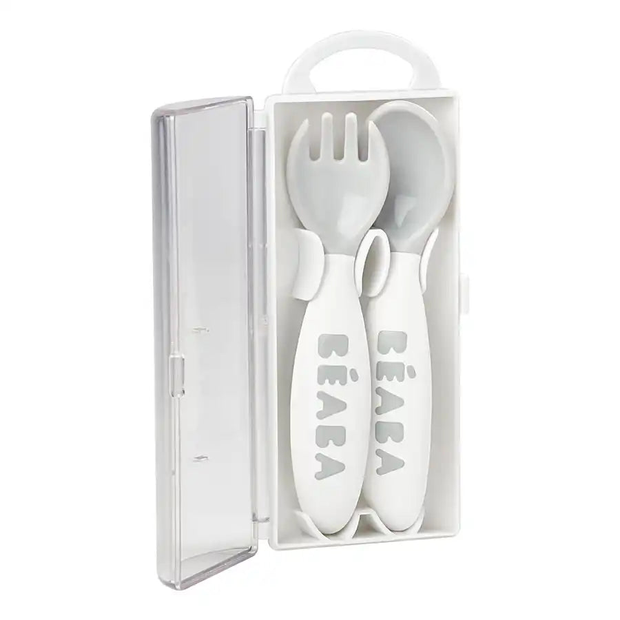 Beaba Training Fork And Spoon 2nd Age (Light Mist) Beaba Training Fork And Spoon 2nd Age (Light Mist)