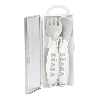 Beaba Training Fork And Spoon 2nd Age (Light Mist)