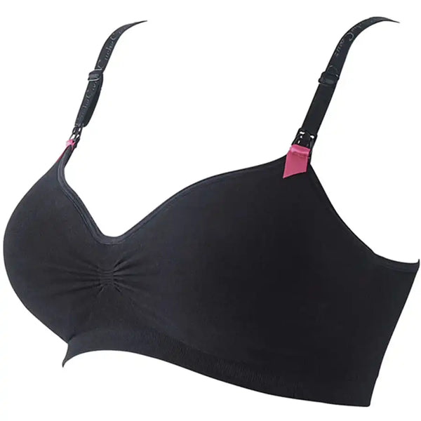 Curve Seamless Nursing Bra (Black)