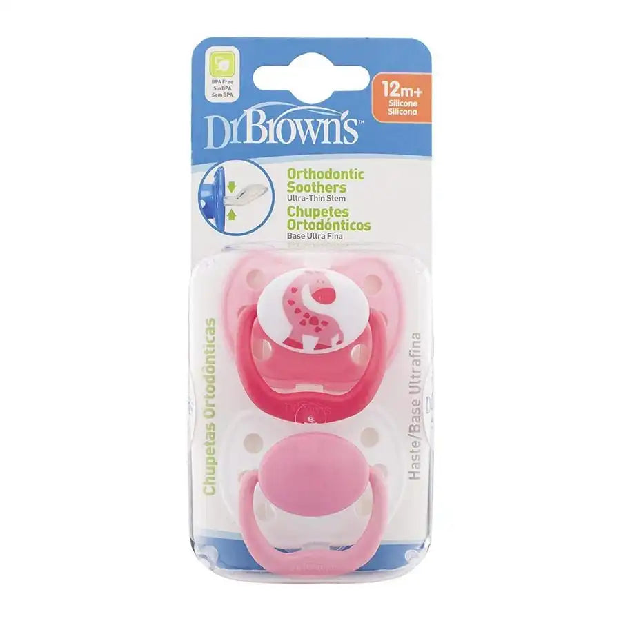 Dr. Brown's Ortho Pacifier - Stage 1 (Pink)
