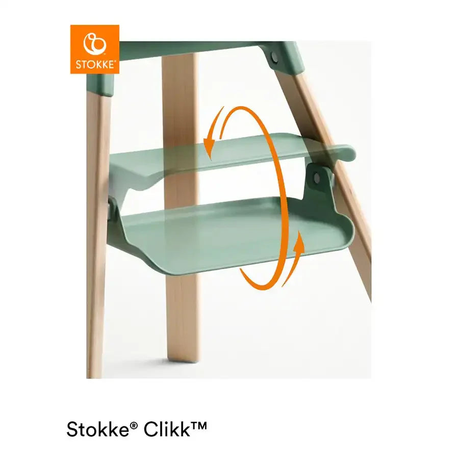 كرسي مرتفع Stokke Clikk (أخضر كلوفر) + حقيبة سفر (رمادي داكن) كرسي مرتفع Stokke Clikk (أخضر كلوفر) + حقيبة سفر (رمادي داكن)