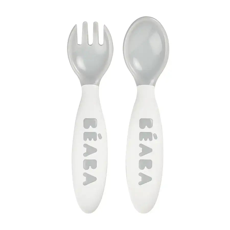 Beaba Training Fork And Spoon 2nd Age (Light Mist) Beaba Training Fork And Spoon 2nd Age (Light Mist)