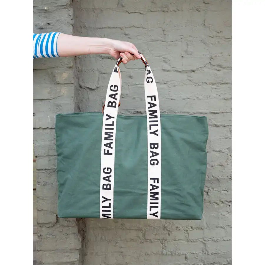 حقيبة تشايلد هوم العائلية المميزة من القماش الكتاني (أخضر) حقيبة تشايلد هوم العائلية المميزة من القماش الكتاني (أخضر)