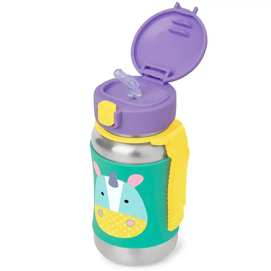 Skip Hop Zoo SS Straw Bottle (Unicorn)