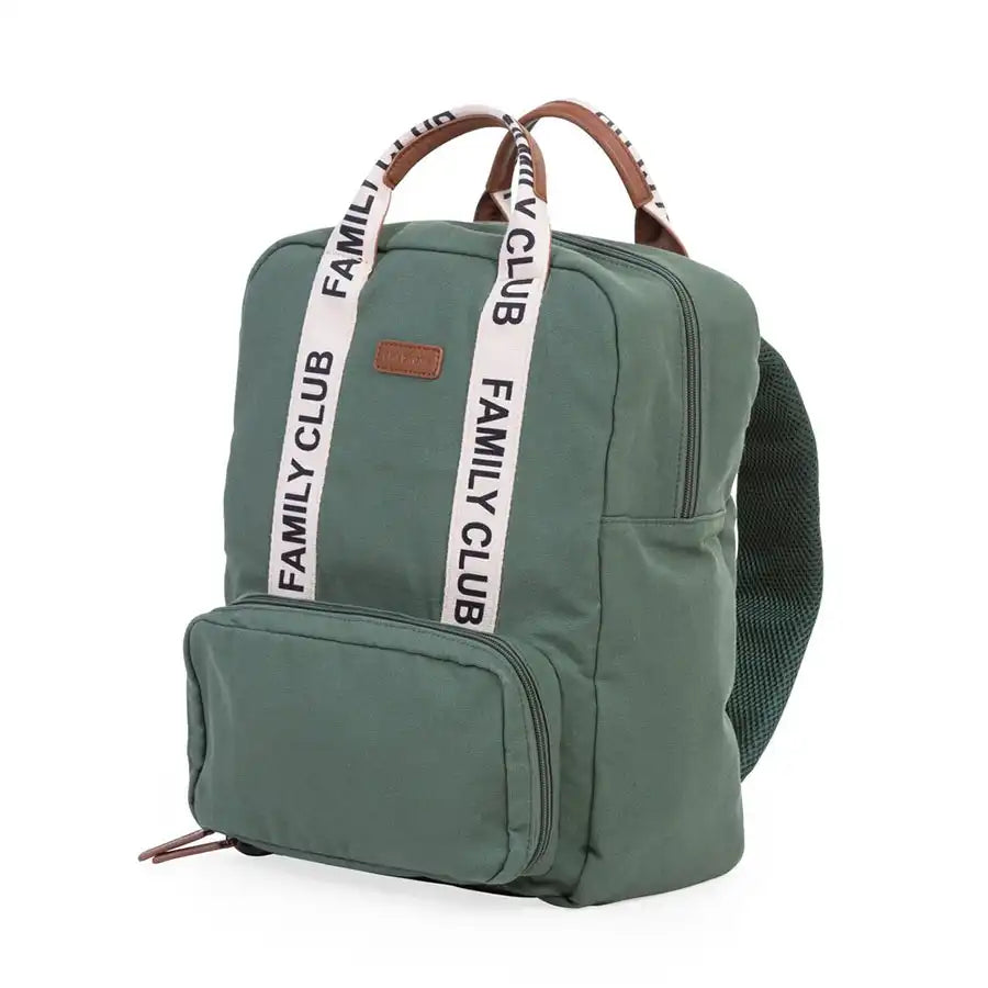 Childhome Family Club Backpack Signature Canvas (Green)
