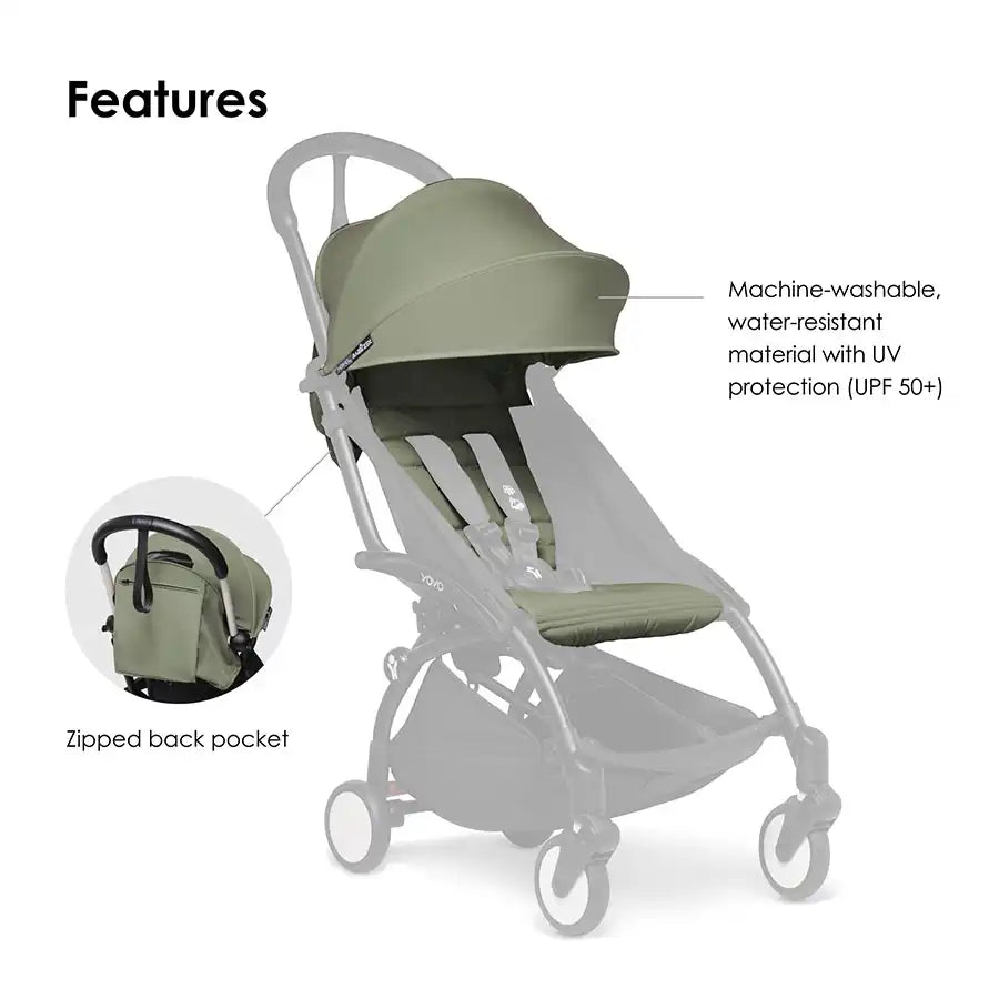 Babyzen YOYO Color Pack 6 - Olive **FRAME NOT INCLUDED**
