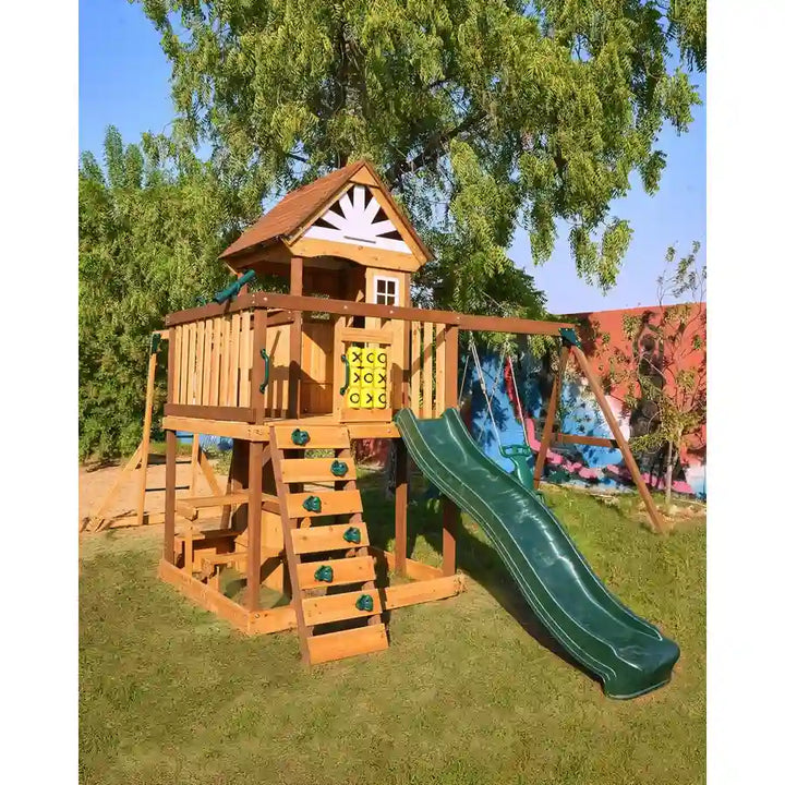 Dynamic Sports Arabian Ibex Wooden Swing Set