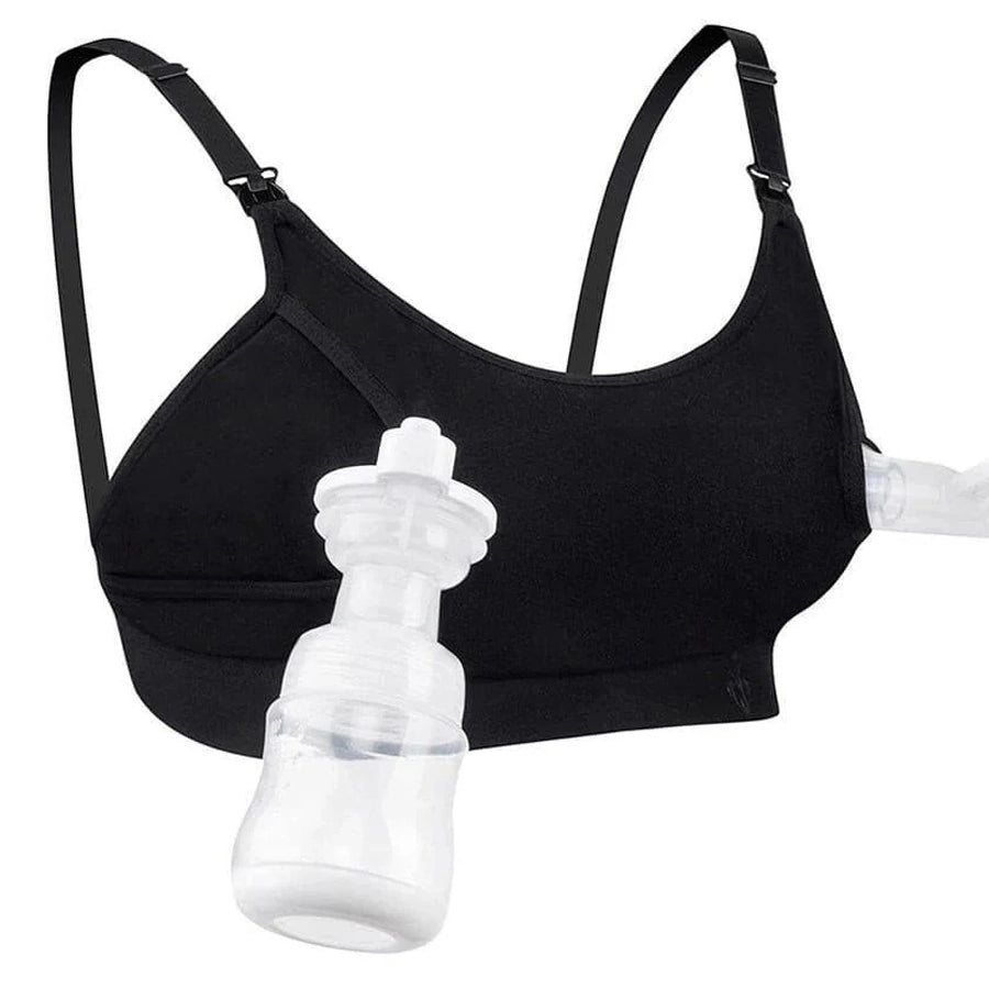 Momcozy Hands-Free Pumping Bra-Small (Black)