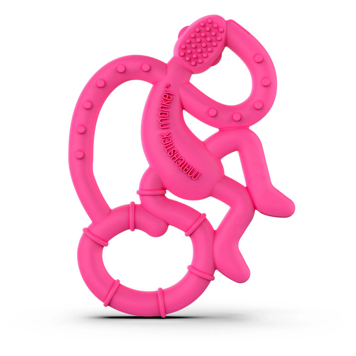 Matchstick Monkey Mini Monkey Teether (Pink)