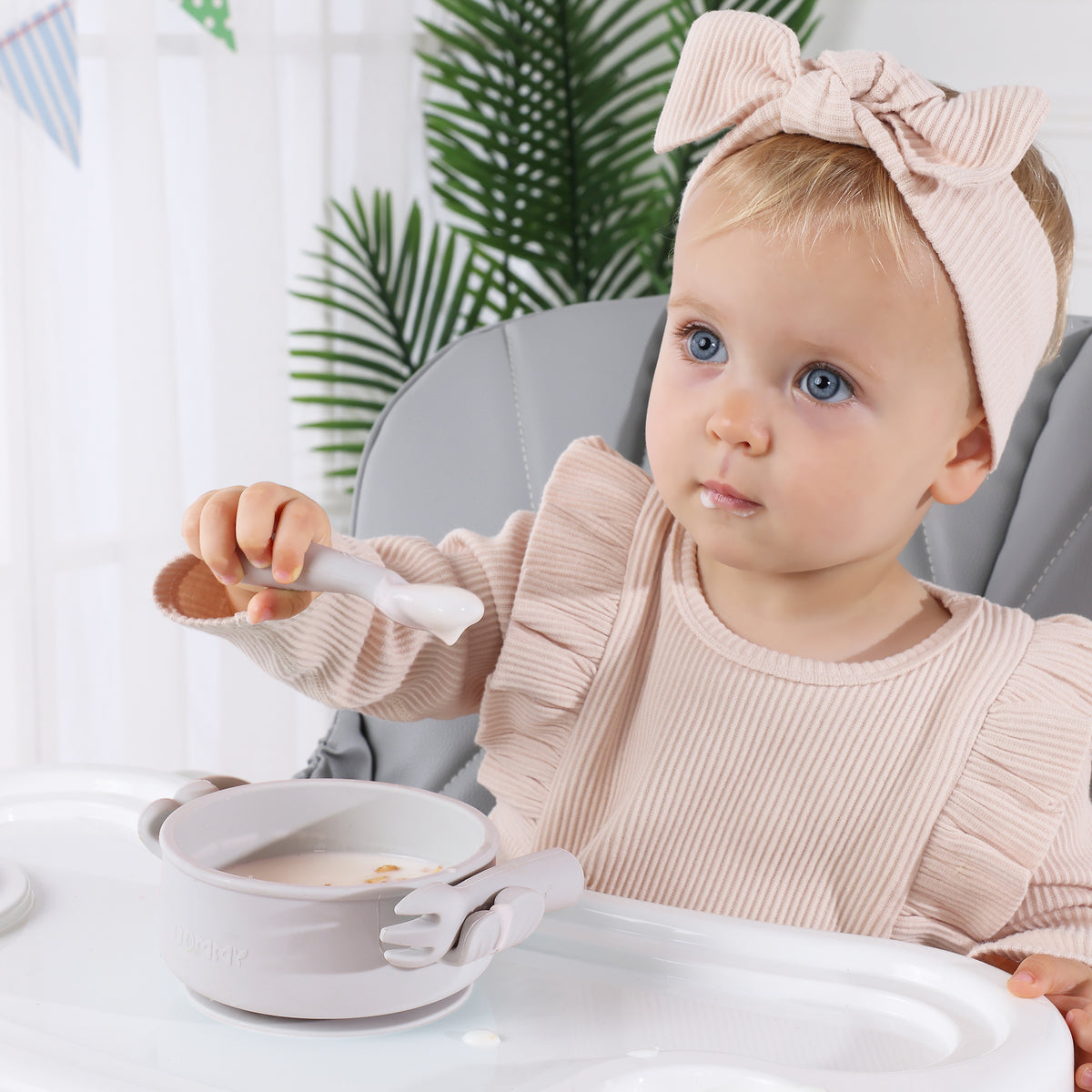 Smily Mia Dommy Butterfly Silicone Baby Feeding Set