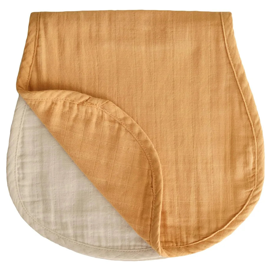 Mushie Burp Cloth (Fall Yellow/Fog)