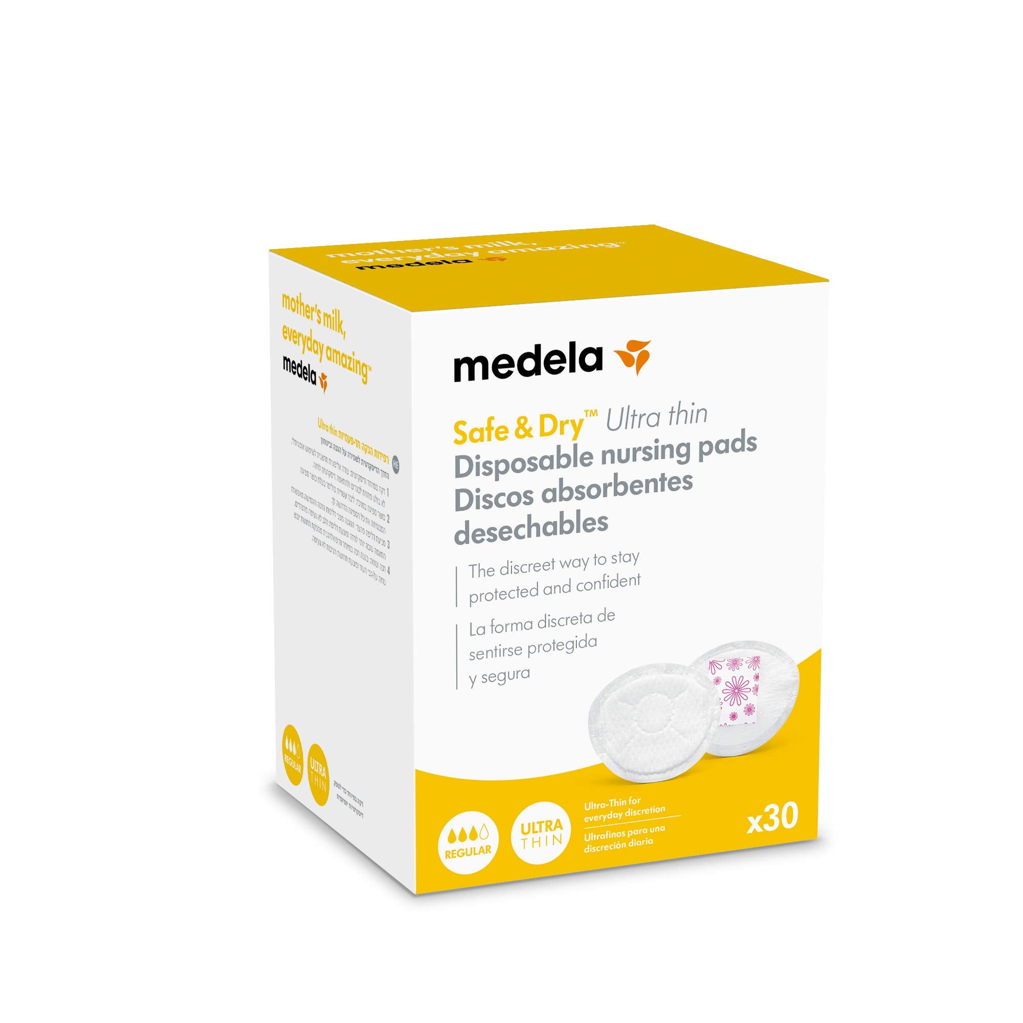 Medela - Safe & Dry Ultra Thin Disposable Absorbent Nursing Pads (30 Units)