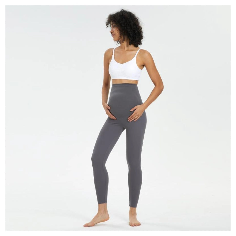 Mooimom Ulti Comfort Belly Cover Maternity Leggings (Grey)