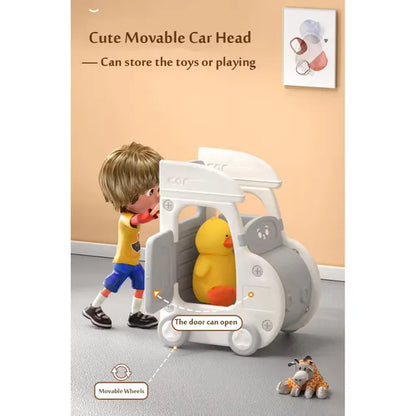 Little Angel Kids Toys Organizer Cabinet With Bins & Car Cart Small