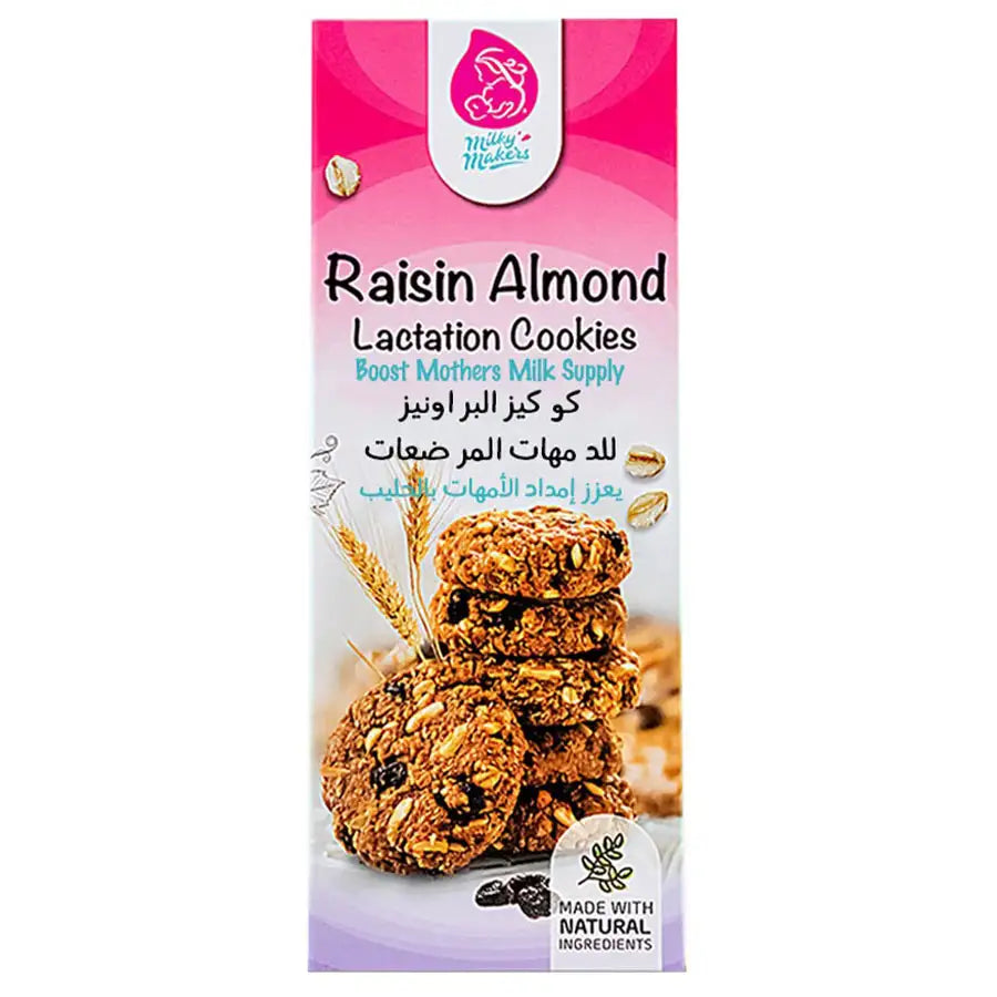 Milky Makers Raisin Almond Cookies
