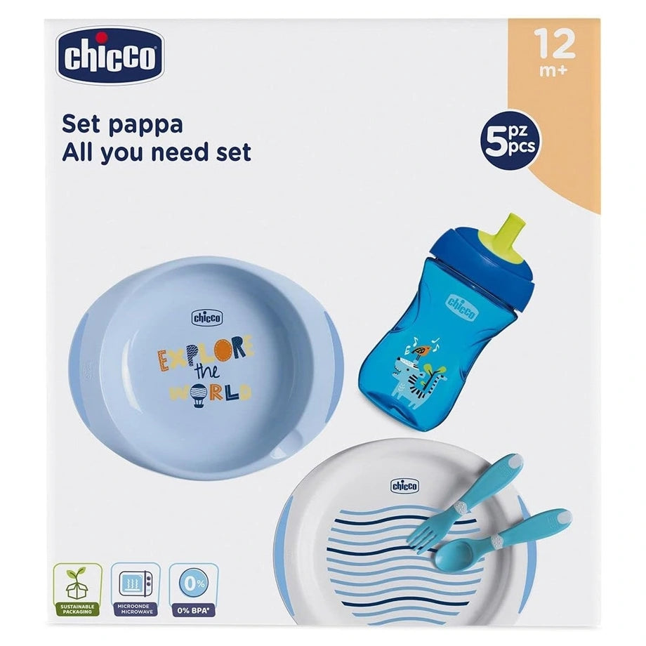 Chicco Weaning Set 12M+ Boy (Blue)