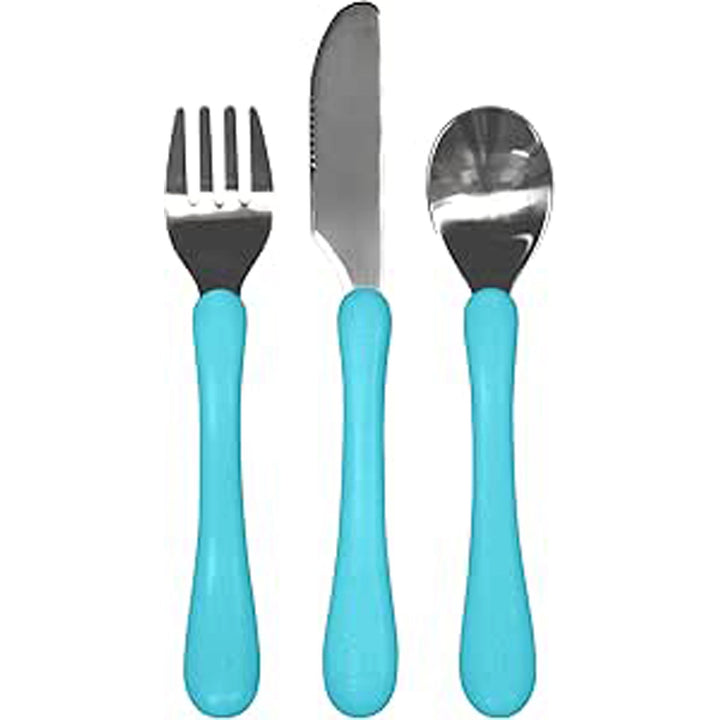 Green Sprouts Learning Cutlery Set (Aqua)