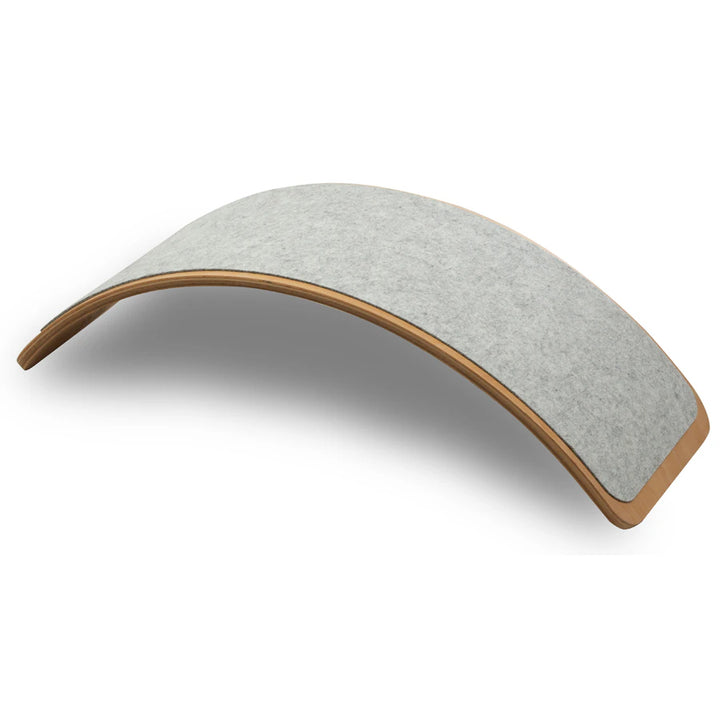 Larisa & Pumpkin 100% Natural Wooden Balance Board (Light Grey)