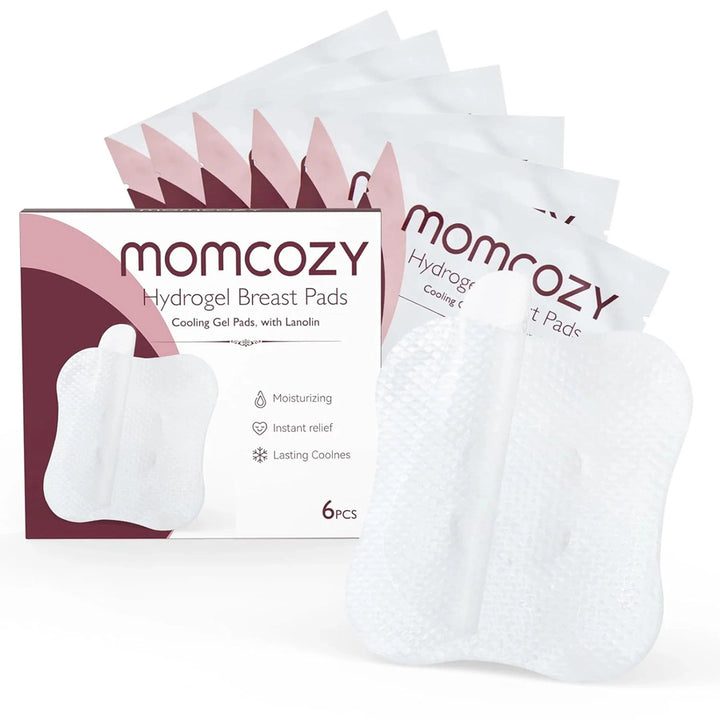 Momcozy Nursing Pads Cooling Instant Hydrogel Nipple Pads Relief For Sore Nipples