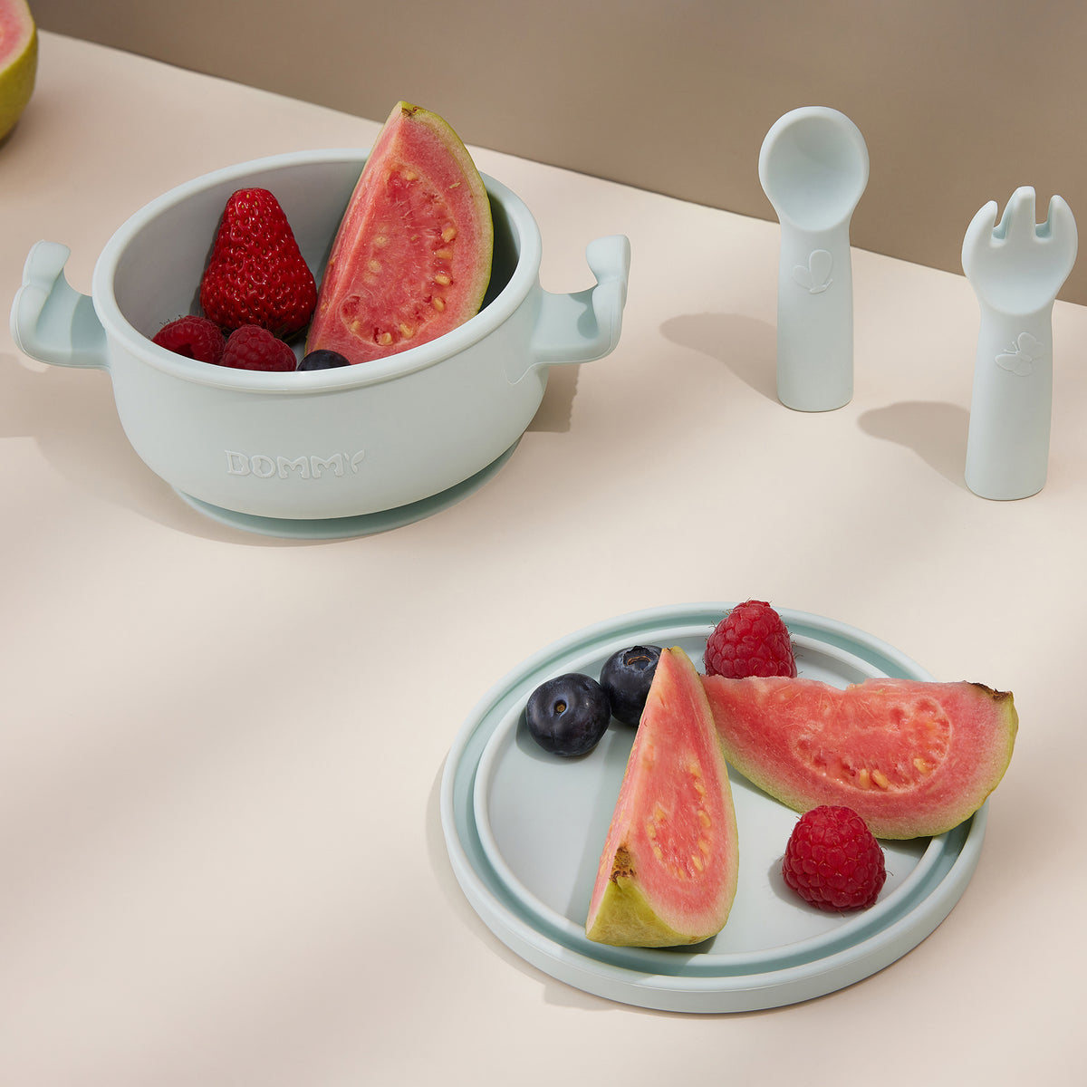 Smily Mia Dommy Butterfly Silicone Baby Feeding Set