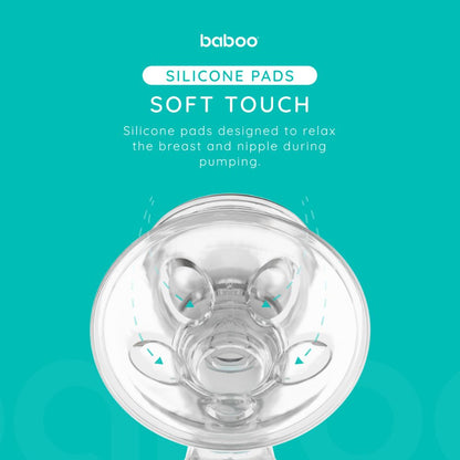 Baboo Manual Breast Pump with 4-Level Suction & 130ml Feeding Bottle Set