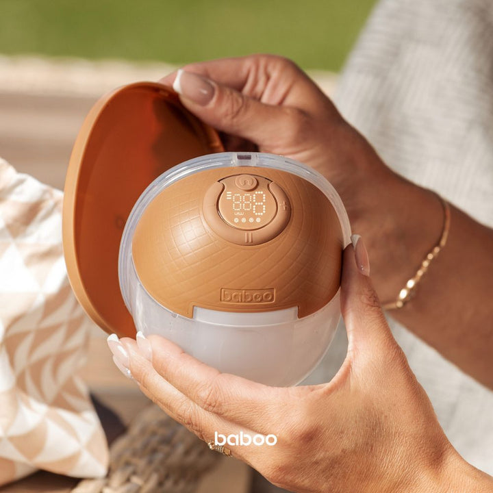 Baboo Single Electric Wearable Breast Pump 180ml (Cacao)