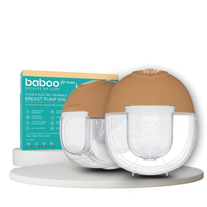 Baboo Double Wearable Electric Breast Pump Hands-Free (Cacao)