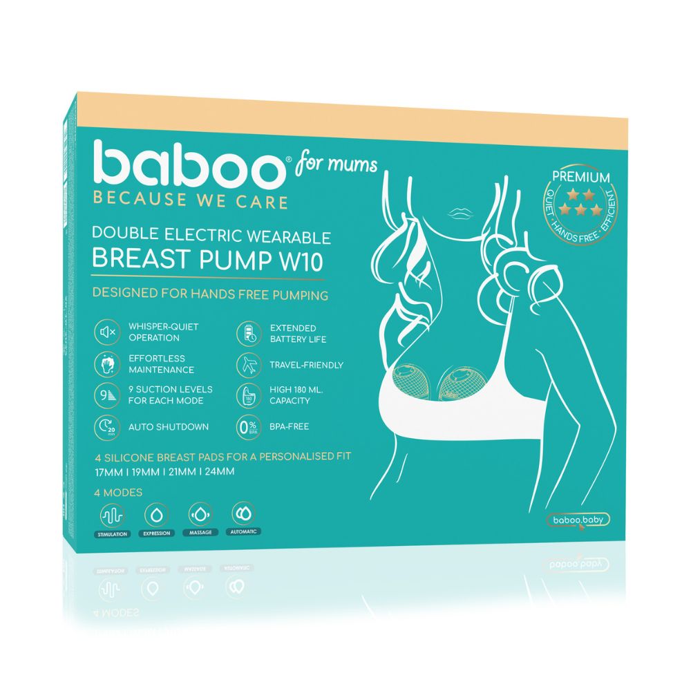 Baboo Double Wearable Electric Breast Pump Hands-Free (Cacao)
