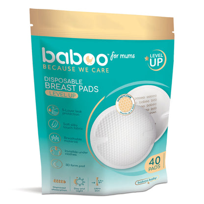 Baboo Nursing Breast Pads  Disposable 40 Count
