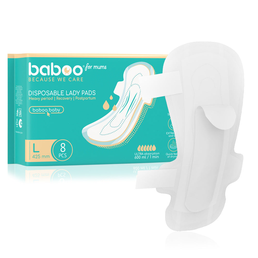 Baboo Postpartum Disposable Maternity Pads (10pc)