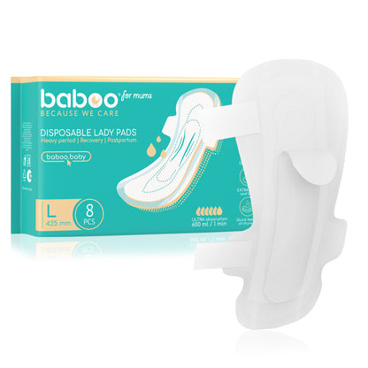 Baboo Postpartum Disposable Maternity Pads (10pc)
